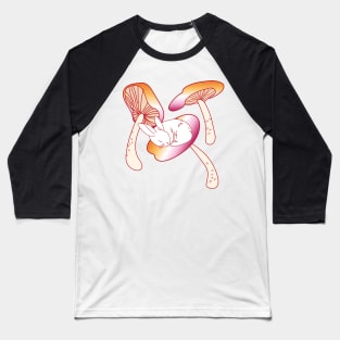 Lesbian bunny mushroom Baseball T-Shirt